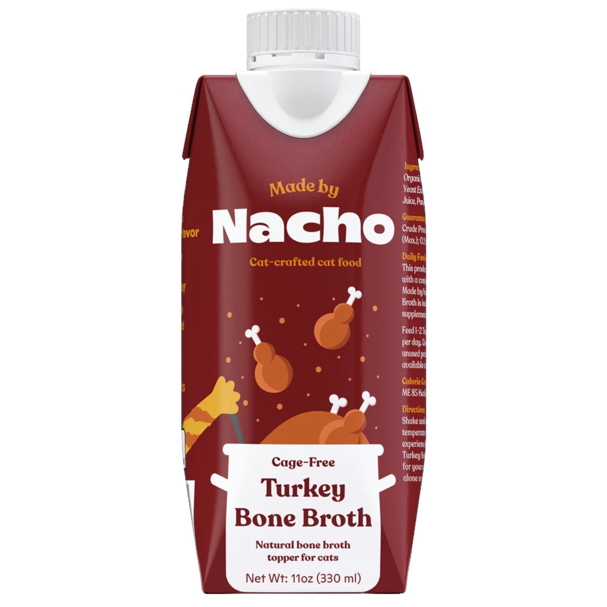 Purrfect Pet Kingdom Essential Made By Nacho Turkey Bone Broth Topper (11oz) For Dogs - Premium Quality Pet Product