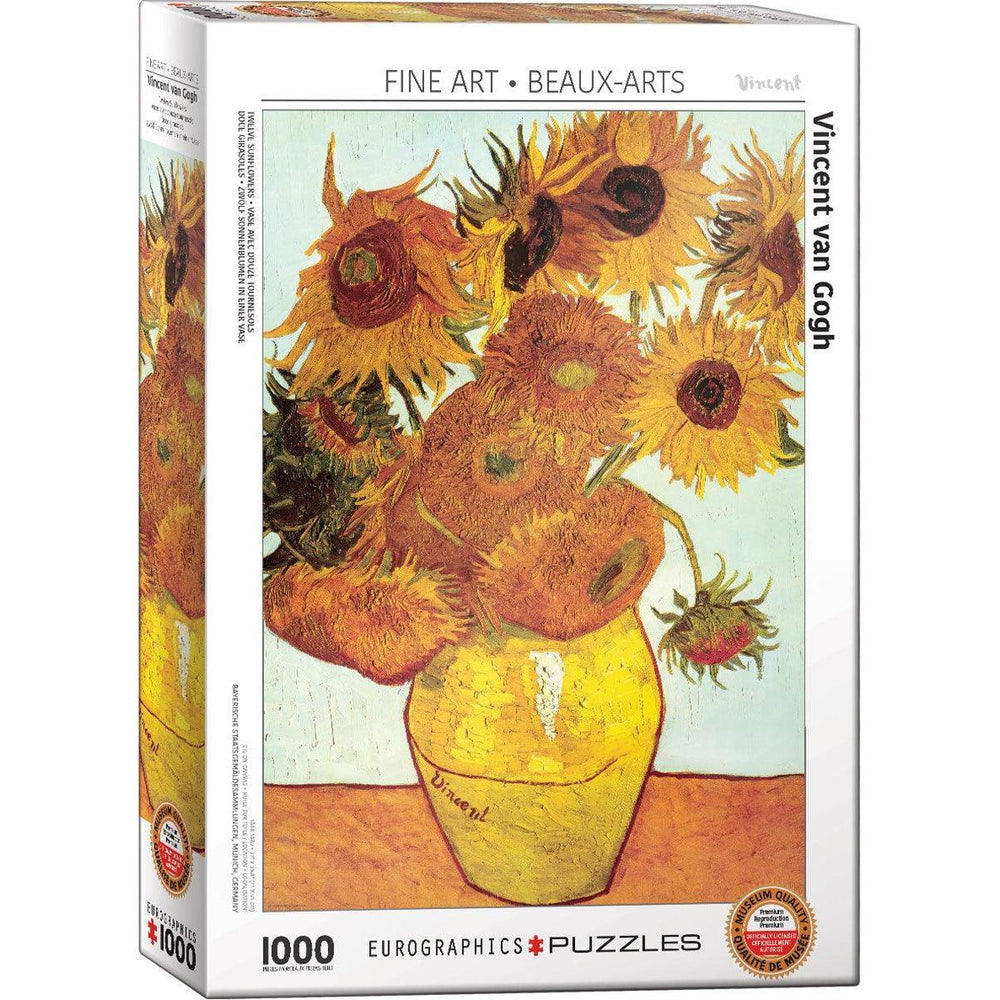 Twelve Sunflowers 1000 Piece Jigsaw Puzzle Eurographics