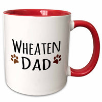 3dRose Wheaten Dog Dad - Soft Coated Wheaten Terrier - Doggie by breed - doggy... - Mugs (mug_154005)