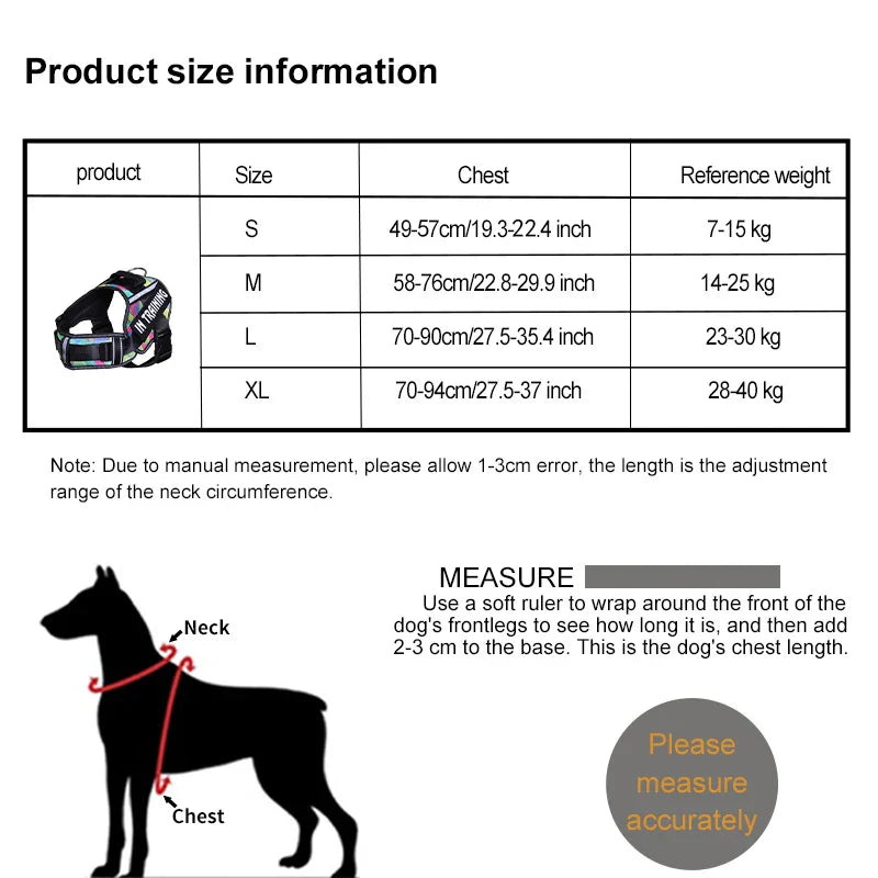 Adjustable Reflective Dog Harness - Purrfect Pet Kingdom