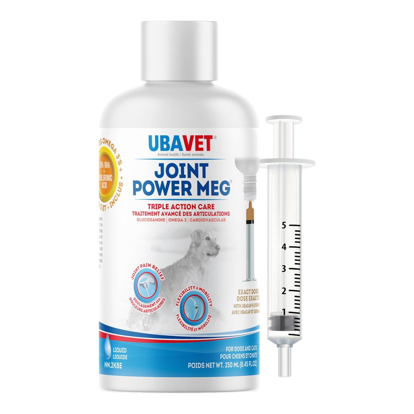 UBAVET Joint Power MEG Maximum Joint Care Liquid for Cats and Dogs - Purrfect Pet Kingdom