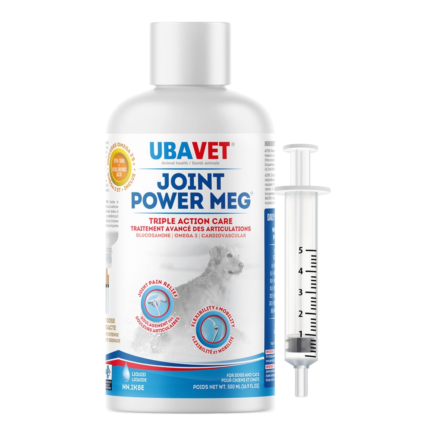 UBAVET Joint Power MEG Maximum Joint Care Liquid for Cats and Dogs - Purrfect Pet Kingdom