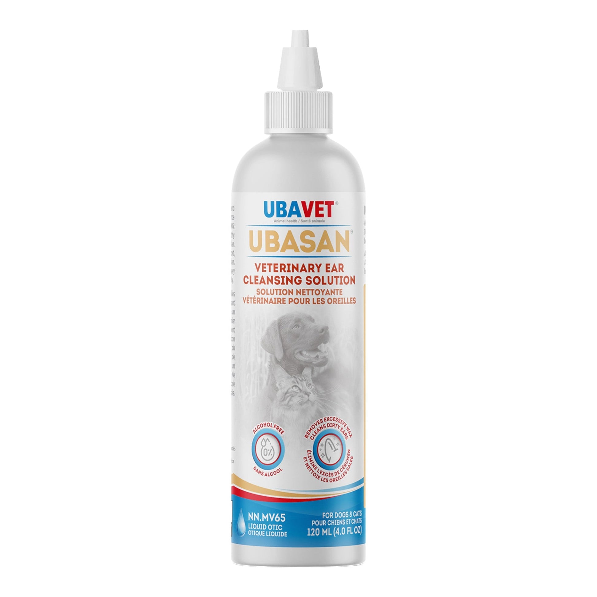 UBAVET Ubasan Ear Cleansing Solution for Dogs & Cats – (4 fl oz / 120ml) - Purrfect Pet Kingdom