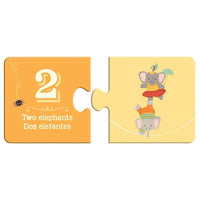 Un Elefante Numbers Puzzle Duo 20 Piece Jigsaw Puzzle Gibbs Smith