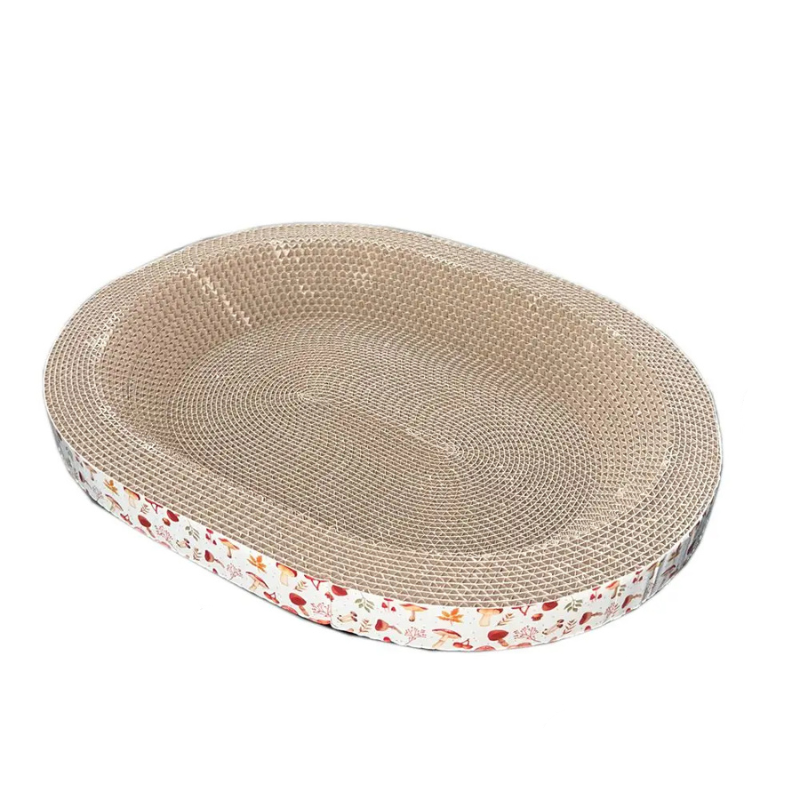 Oval Cat Scratch Board – Cat Scratcher and Bed - WTN Essentials