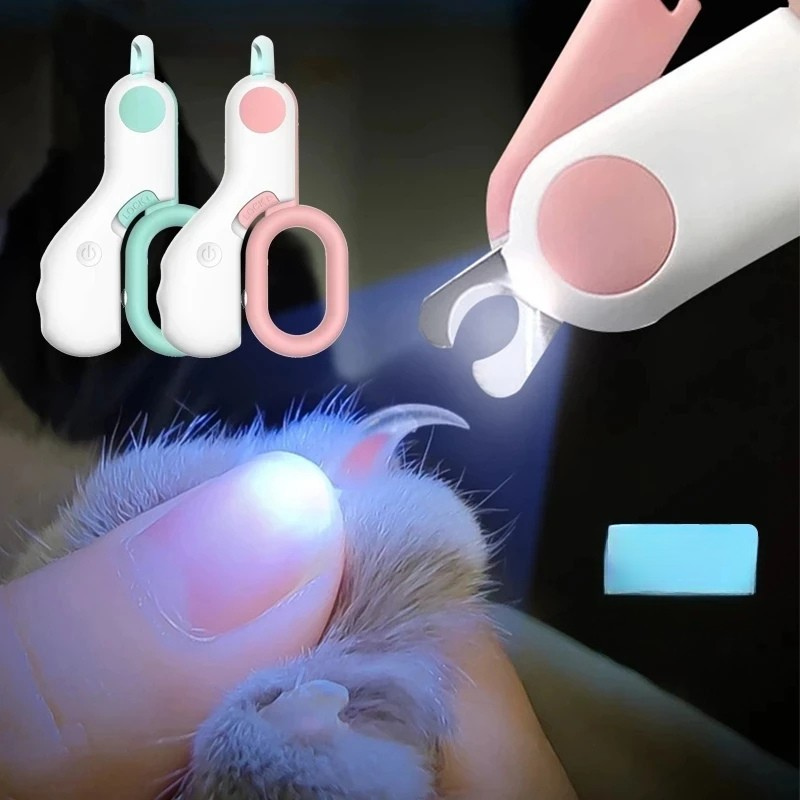 LED Pet Nail Clipper  Claw Grooming Scissors for Cats Small Dogs - WTN Essentials