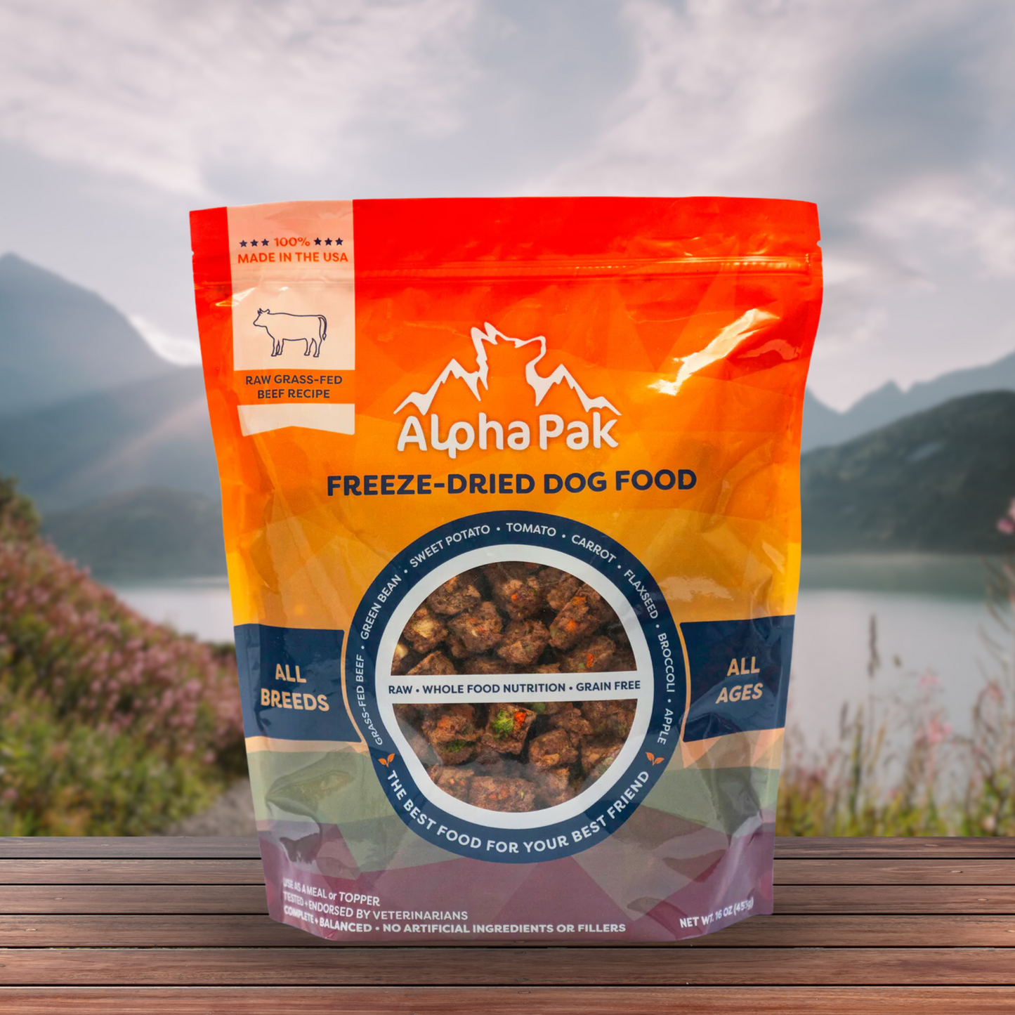 Dog Food Freeze Dried Raw Beef 16oz Premium 👑