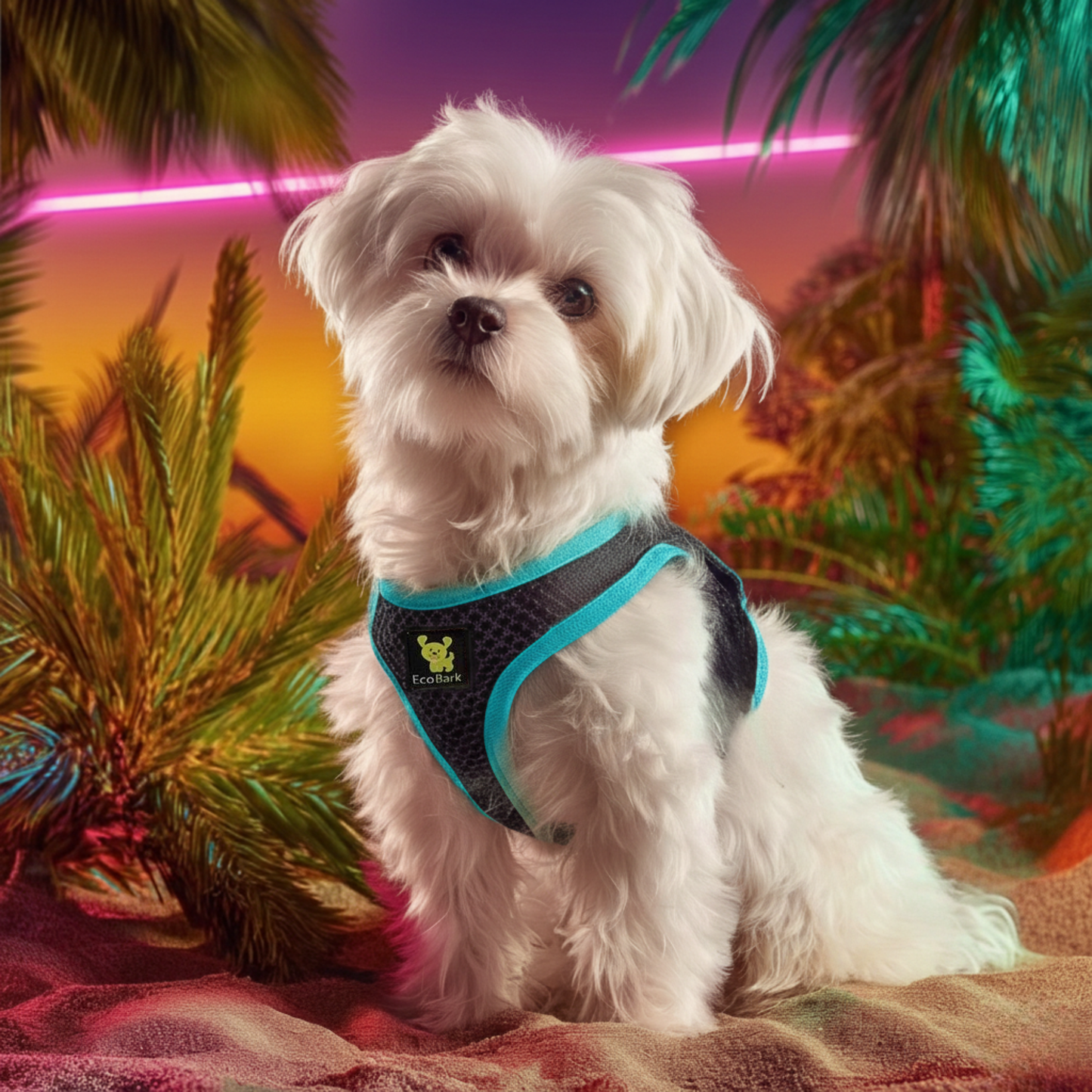 EcoBark Reflective Step-In Dog Harness For Small Breed Dogs