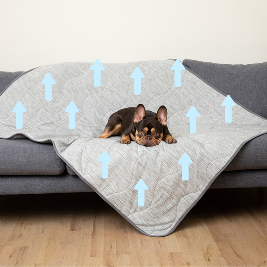 Pupchill Cooling Waterproof Blanket Arctic Grey Washable - main product image