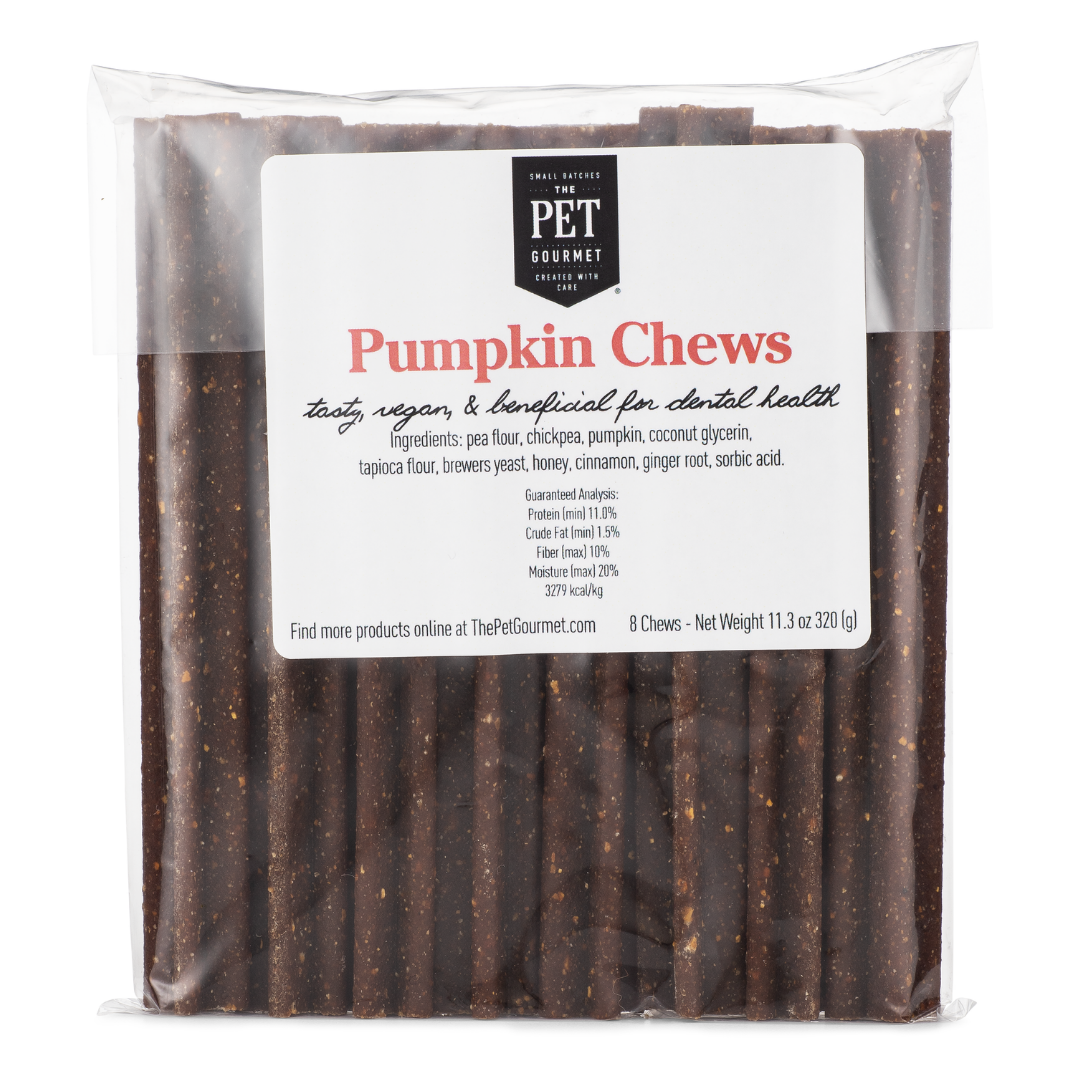 Pumpkin Chew 8 Pack Dog Treats 12 Oz ✅