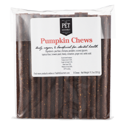 Pumpkin Chew 8 Pack Dog Treats 12 Oz ✅