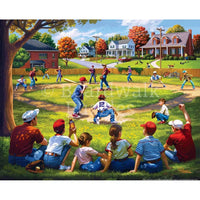 Up at Bat 500 Piece Jigsaw Puzzle Boardwalk