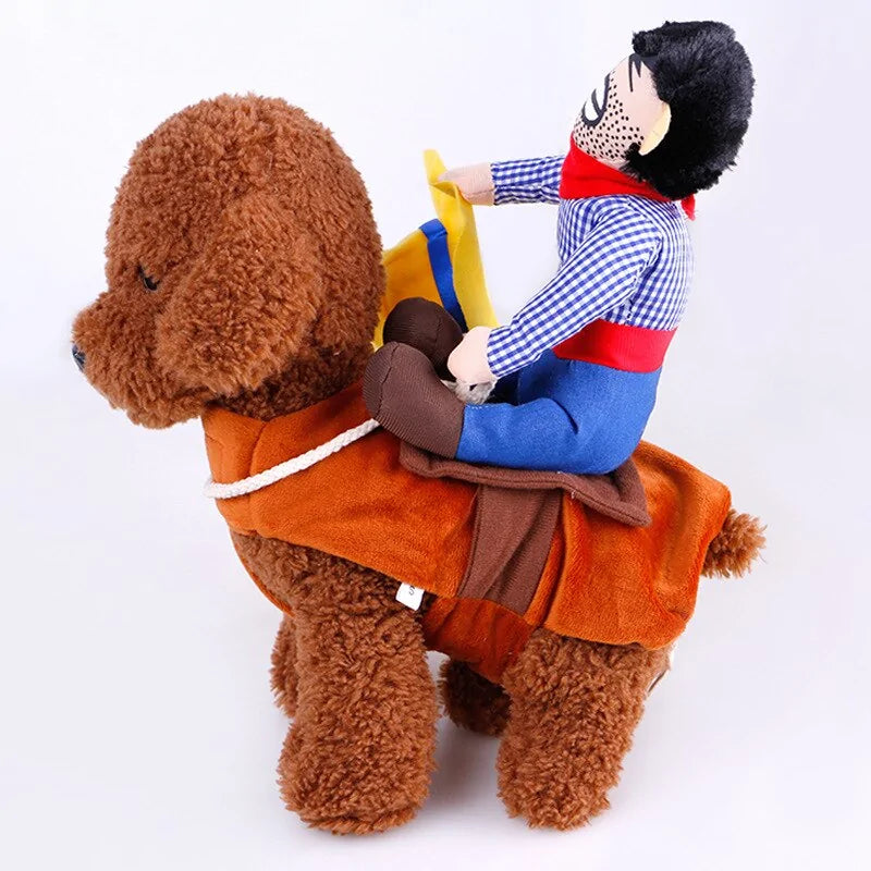 Dog Clothes Riding Horse Cowboy - Costumes - Mimarta