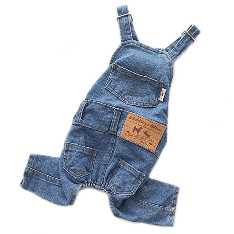 Denim Pet Dog Clothes Jumpsuits - Mimarta