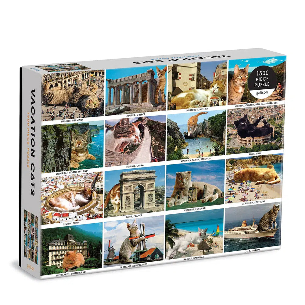 Vacation Cats 1500 Piece Jigsaw Puzzle Galison