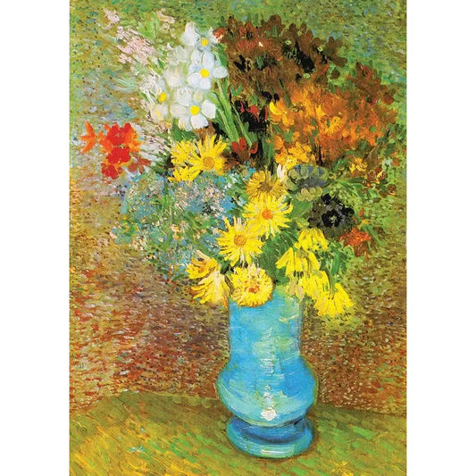 Vase with Daisies & Anemones by Van Gogh 1000 Piece Jigsaw Puzzle Enjoy