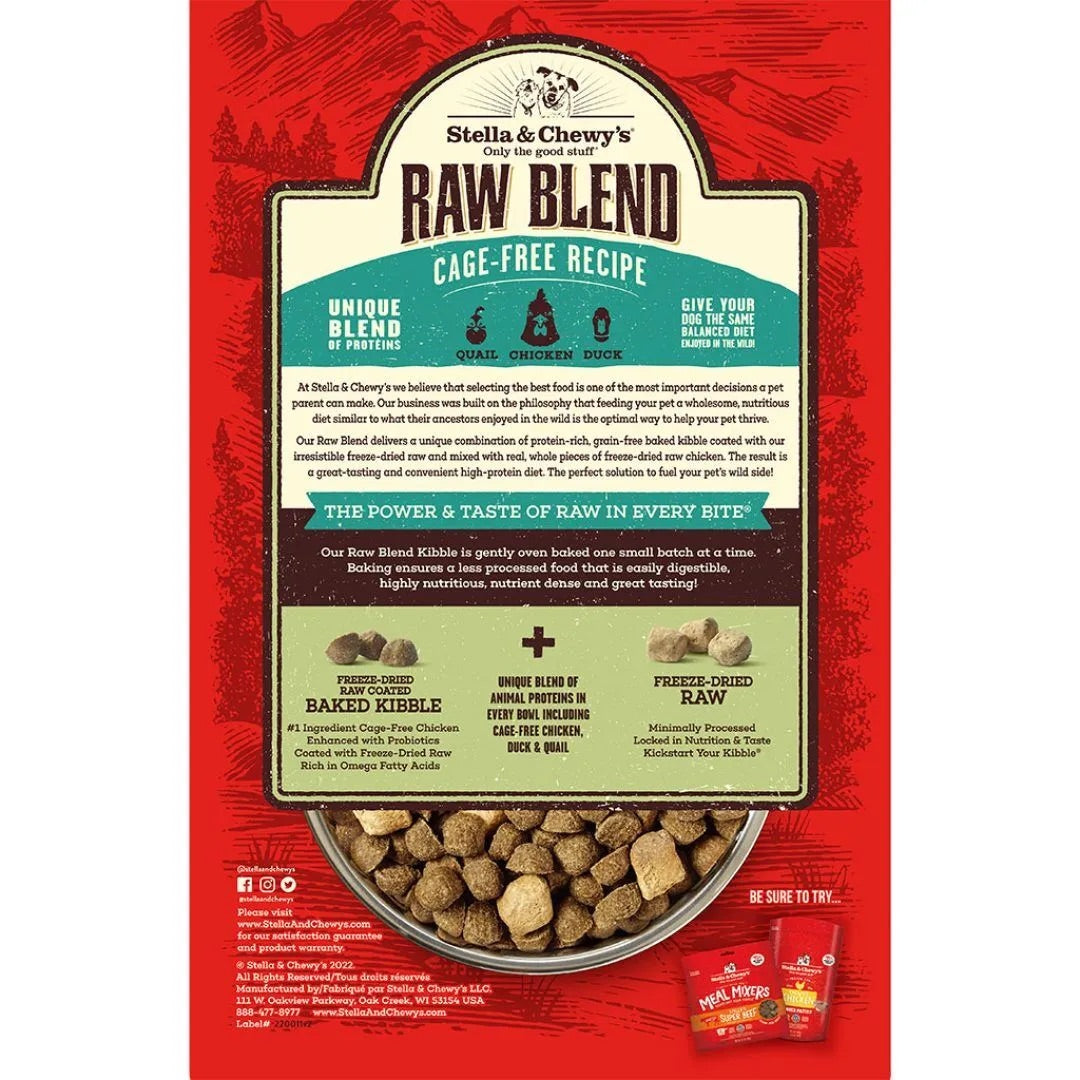 Stella & Chewy’s Raw Blend Cage Free Recipe Dog Food - Dry Dog Food - The Family Pet
