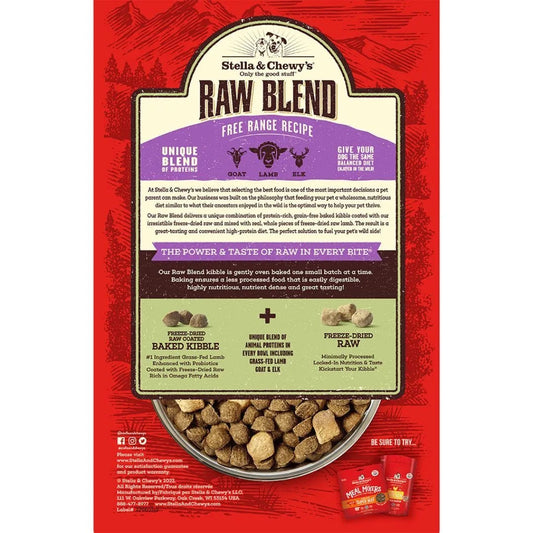 Stella & Chewy’s Raw Blend Free Range Recipe Dog Food - Stella & Chewy's Dry Dog Food - The Family Pet