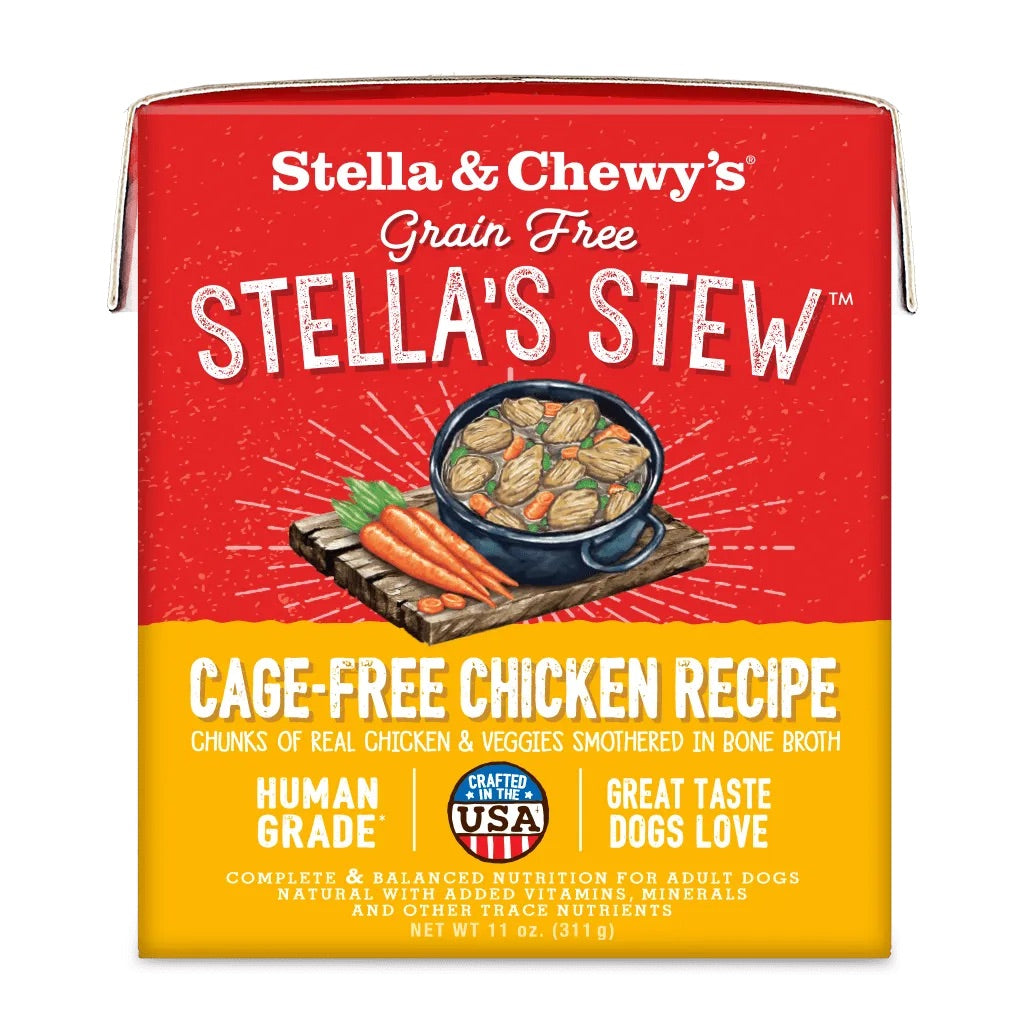 Stella & Chewy's Stew Cage Free Chicken Dog Food (11oz) - Wet Dog Food - The Family Pet