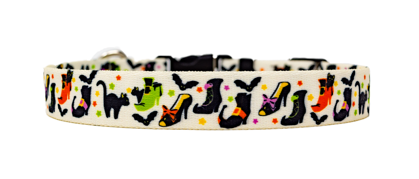 Witchs Shoes Color Dog Collar