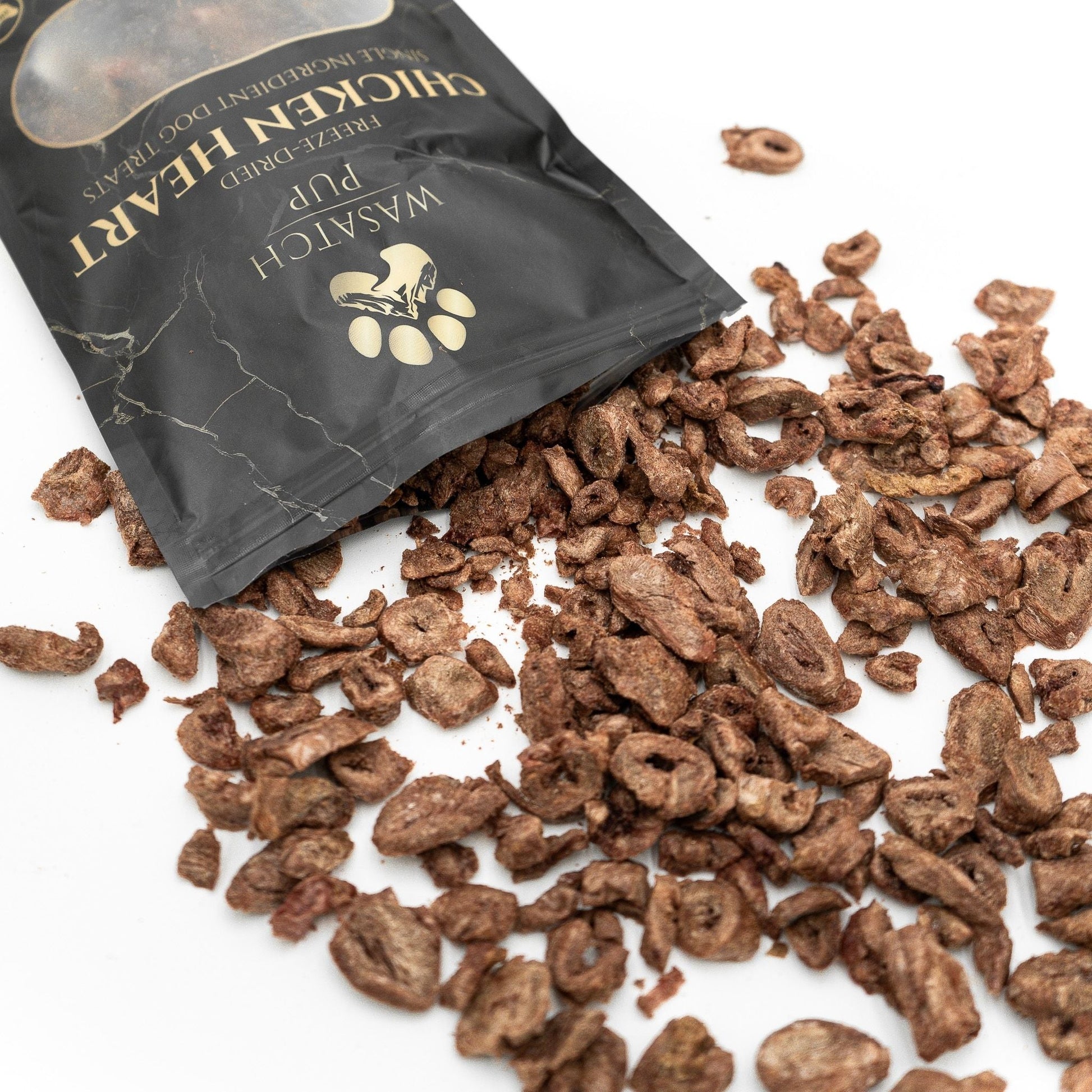 Freeze - Dried Chicken Heart | Single Ingredient Dog Treats - Wasatch Pup