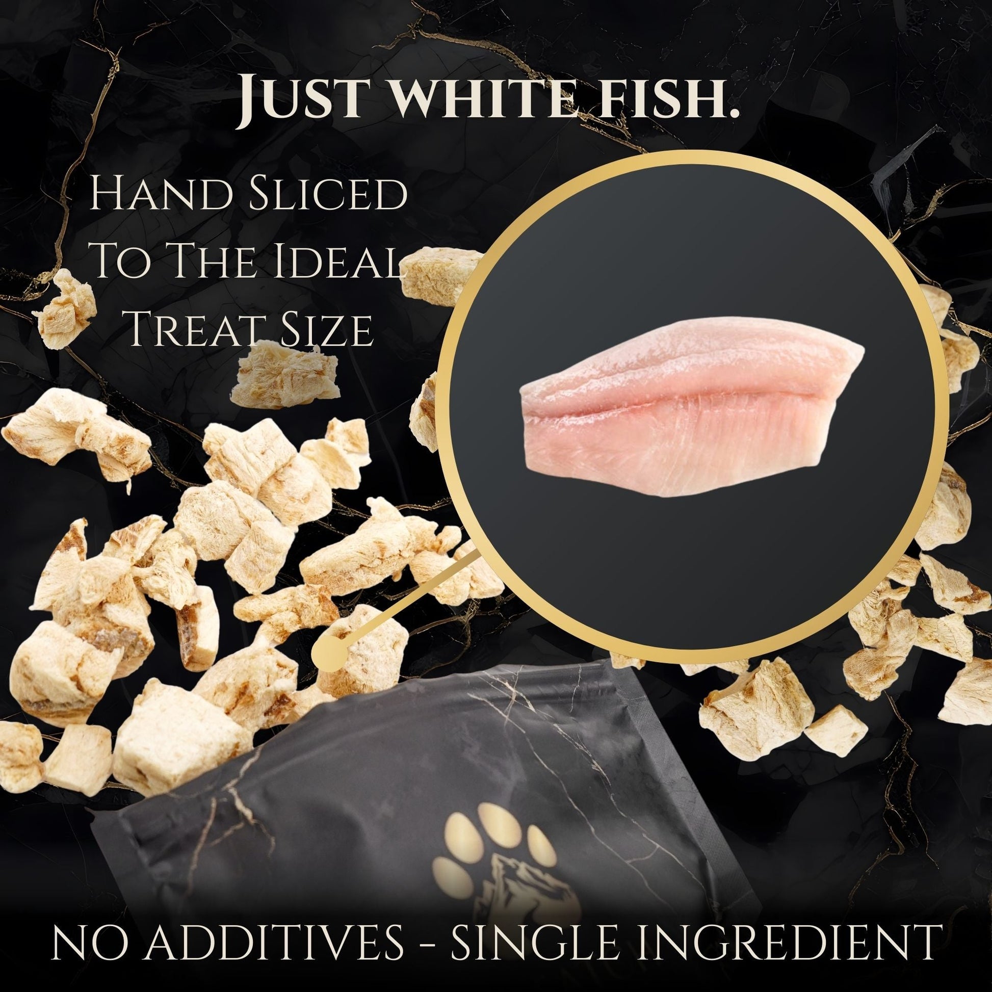 Freeze - Dried Alaskan Whitefish | Single Ingredient Dog Treats - Wasatch Pup