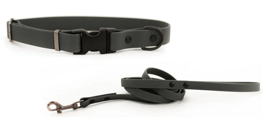 Waterproof Collar and Leash Set - Dog Harnesses - Euro - Dog Collars and Leads