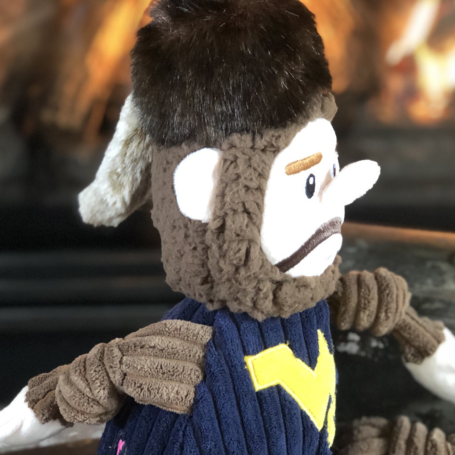 Dog Toy NCAA West Virginia University Mountaineer Knottie - gallery product image for dog toy