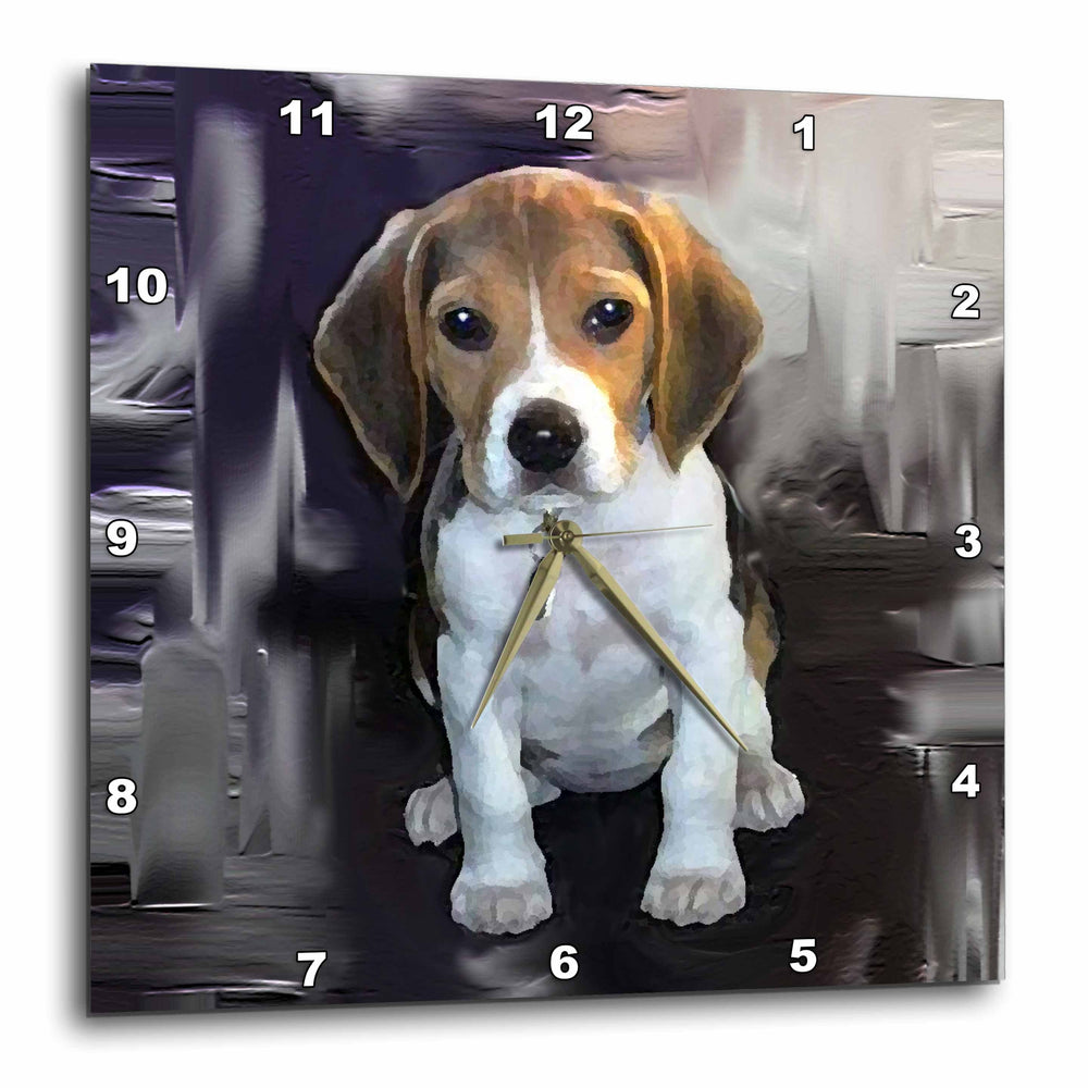 3dRose Dogs Beagle - Beagle - Wall Clocks (DPP_4021)