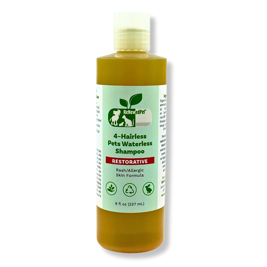 4 - HAIRLESS PETS RESTORATIVE WATERLESS SHAMPOO - 4 Nudie Pets - ReNewedPet