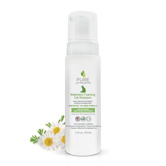 Organic Waterless Foaming Cat Shampoo - Unscented