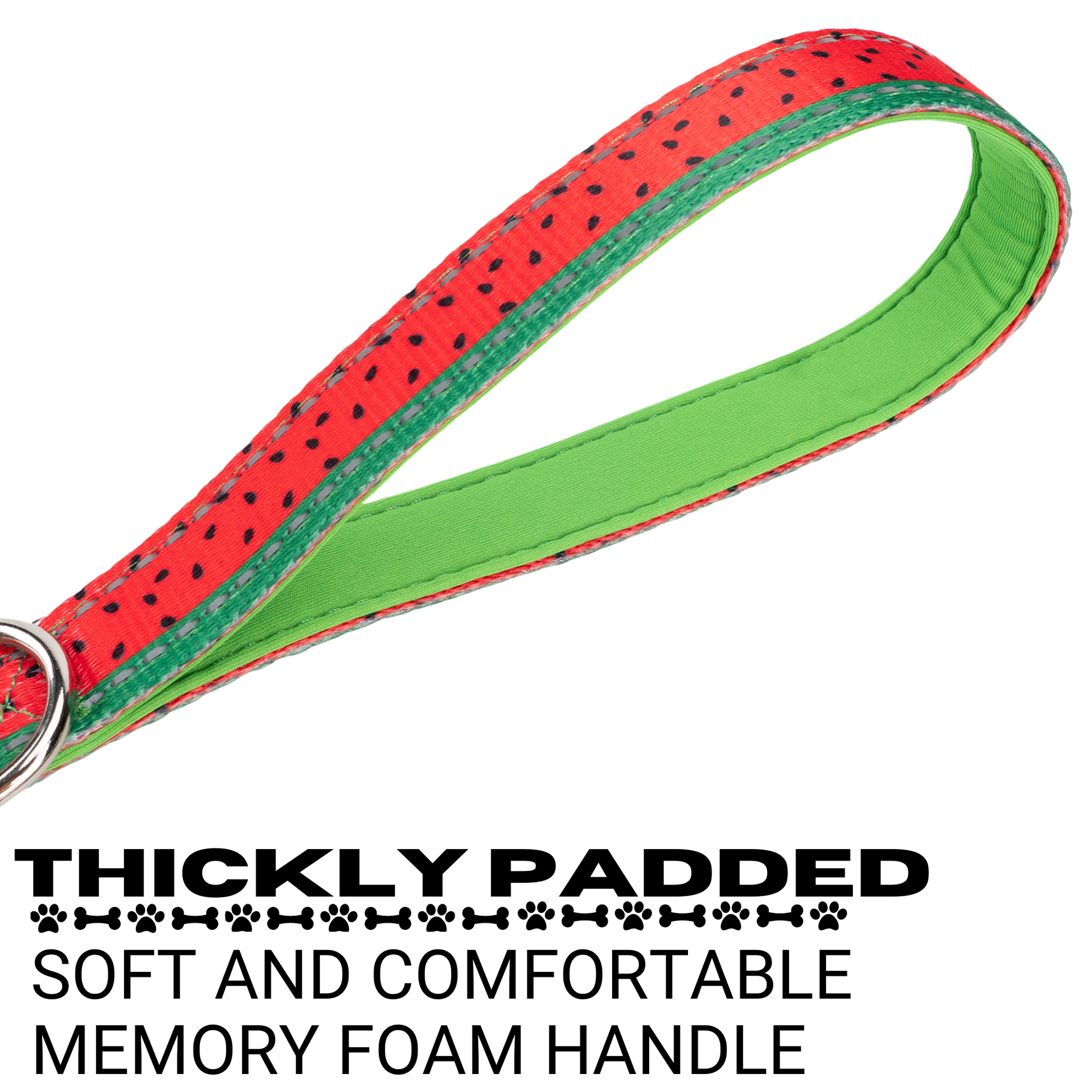 Dog Leash EcoBark Watermelon Leash- Padded Comfort Grip - gallery product image for dog leash