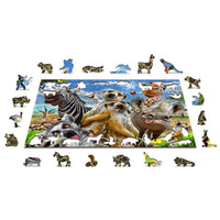 Welcome to Africa 300 Piece Wood Jigsaw Puzzle Wooden City