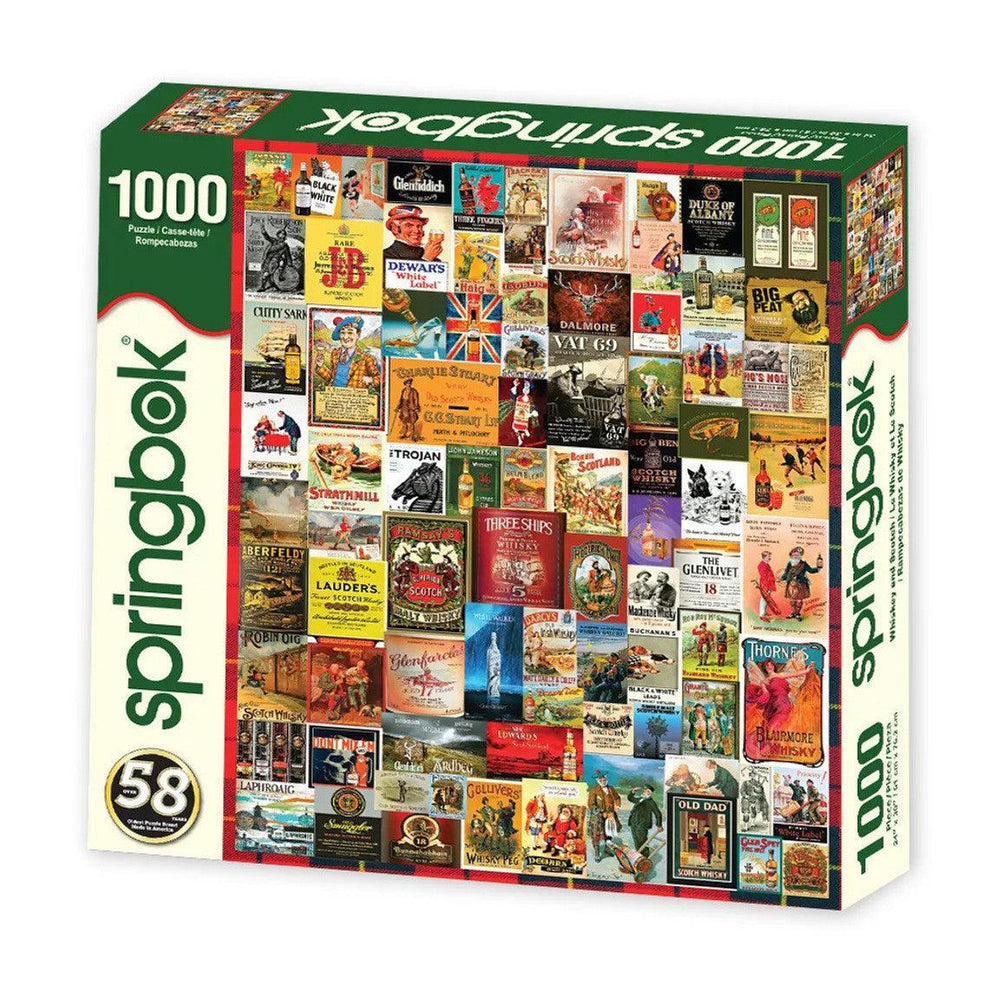 Whiskey & Scotch 1000 Piece Jigsaw Puzzle Springbok