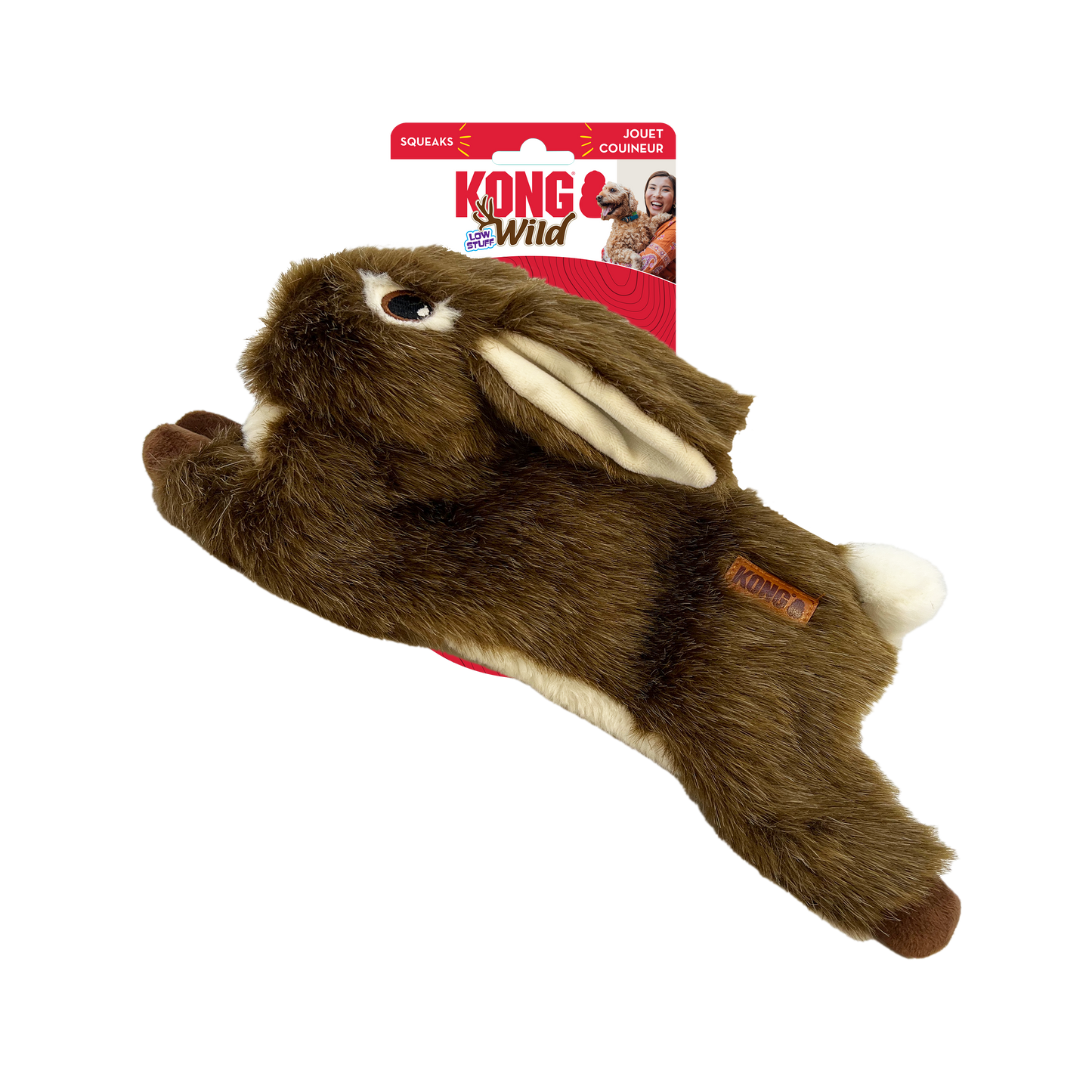 KONG Wild Low Stuff Rabbit Medium