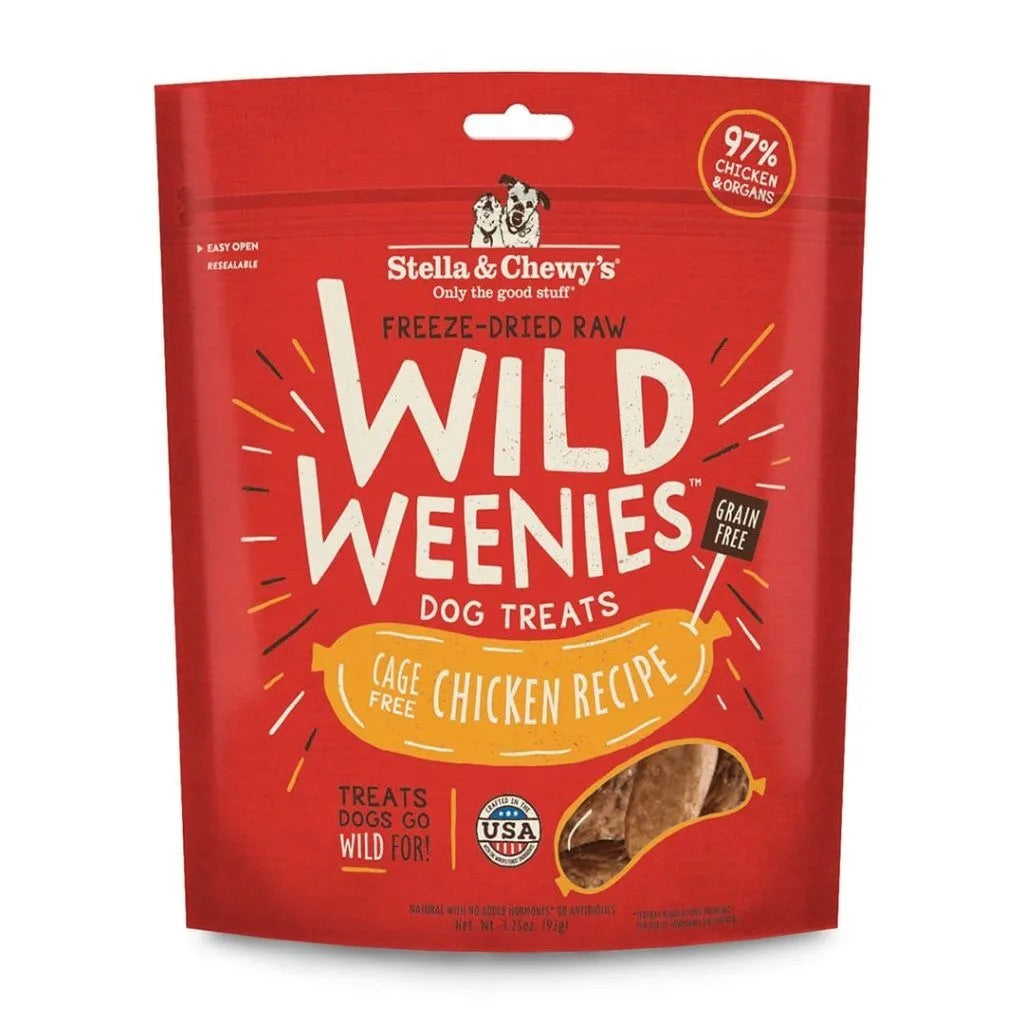 Stella & Chewy’s Freeze Dried Wild Weenies Chicken Dog Treats (3.25oz)