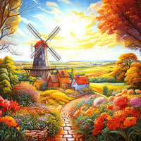 Windmill on the Farm 500 Piece Jigsaw Puzzle Springbok