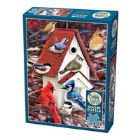 Winter Birdhouse 500 Piece Jigsaw Puzzle Cobble Hill