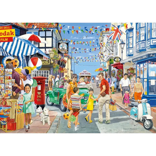 Wish You Were Here Set of 4 500 Piece Jigsaw Puzzles Gibsons