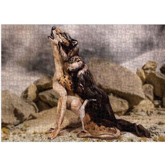 Wolf Body Painting 1000 Piece Jigsaw Puzzle Funwares