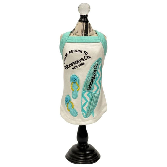 Woofany Chevron Surfboard Dog Tank