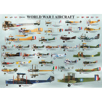 World War 1 Aircraft 1000 Piece Jigsaw Puzzle Eurographics