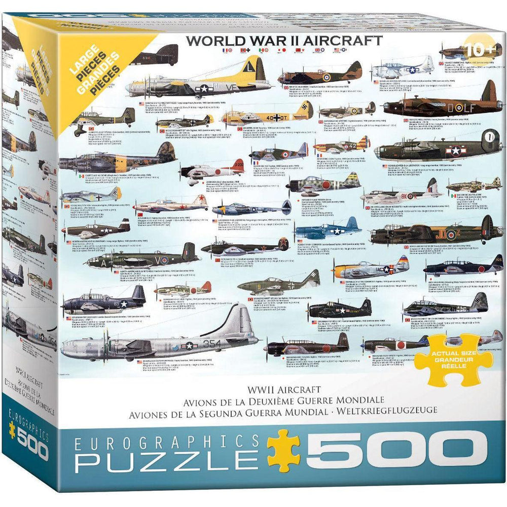 World War 2 Aircraft 500 Piece Jigsaw Puzzle Eurographics