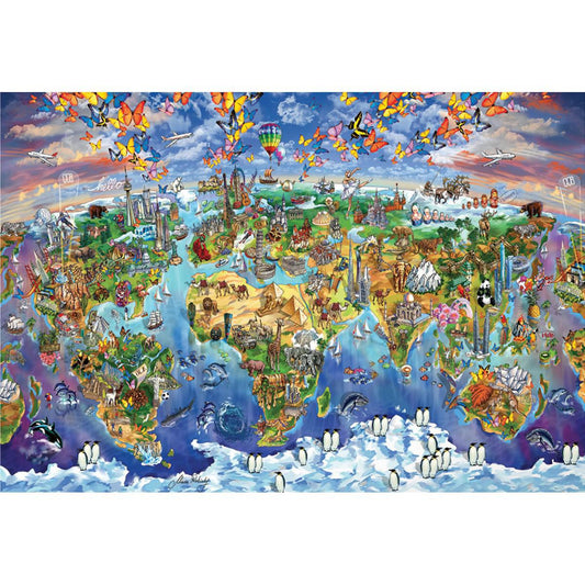 World Wonders 5000 Piece Jigsaw Puzzle Eurographics