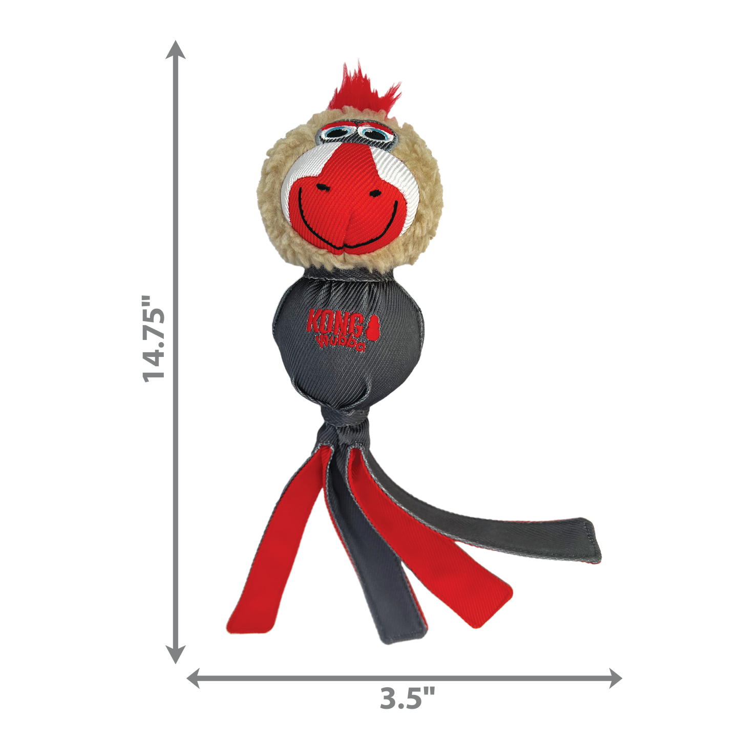 Kong Wubba Zoo Mandrill Large Dog Toy 🐕
