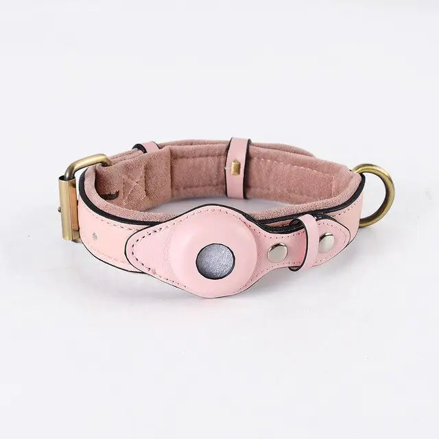 Leather Anti - Lost Dog Collar - Pet GPS Tracking Collar - Mimarta