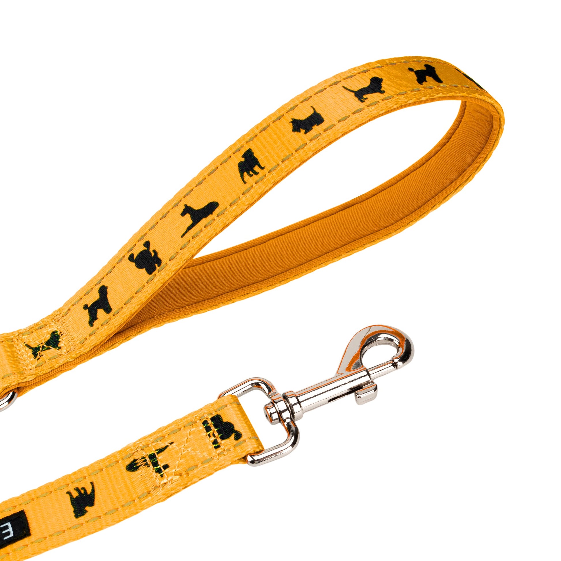 Dog Leash EcoBark Yellow Leash- Padded Comfort Grip Padded - lifestyle product image for dog leash