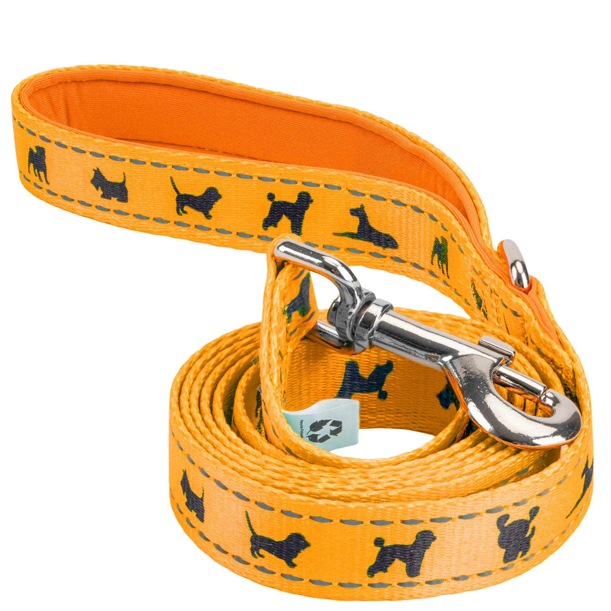 Dog Leash EcoBark Yellow Leash- Padded Comfort Grip Padded - main product image for dog leash