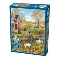 Young Family Farm 500 Piece Jigsaw Puzzle Cobble Hill