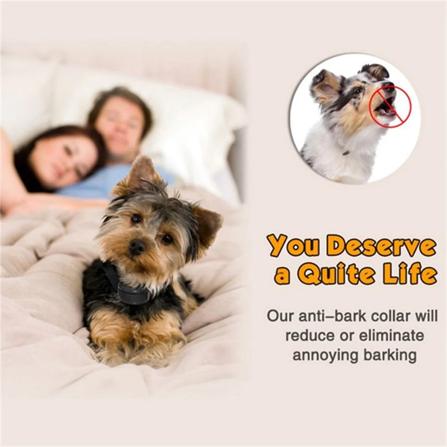 Automatic Anti Bark Barking Dog Shock Control Collar Device Large Medium Small - Mimarta